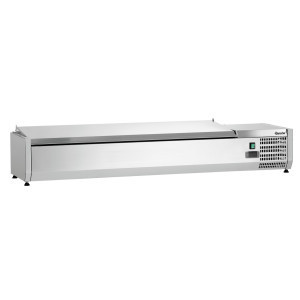 Saladette Refrigerata da Appoggio Inox - 5 x GN 1/3 + 1 x GN 1/2