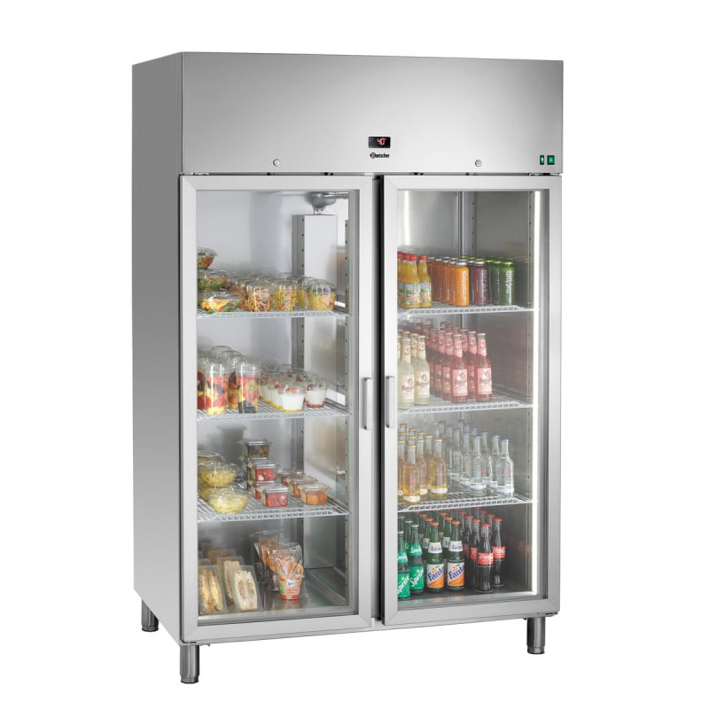Armadio Refrigerato Positivo Vetrato Inox - 922 L - Bartscher