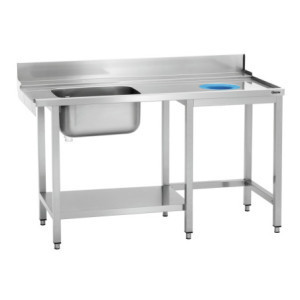 Tavolo di Smistamento con Lavello e Un Foro - L 1495 x P 730 mm - Bartscher