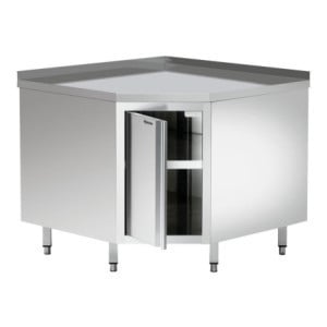 Mobile Angolare in Acciaio Inox - L 1000 x P 1000 mm - Bartscher