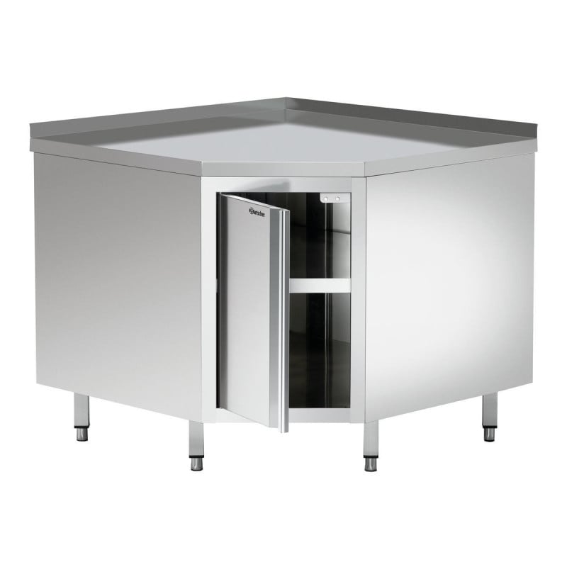 Mobile Angolare in Acciaio Inox - L 1000 x P 1000 mm - Bartscher