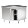 Mobile Angolare in Acciaio Inox - L 1000 x P 1000 mm - Bartscher