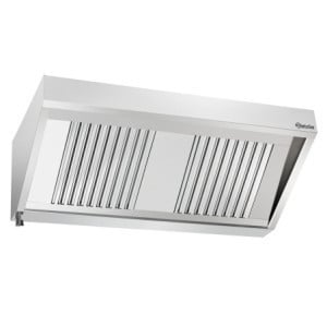 Cappa a Parete con Motore e Illuminazione - L 1400 x P 700 mm - Bartscher