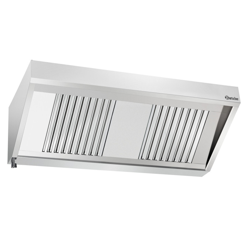 Cappa a Parete con Motore e Illuminazione - L 1500 x P 700 mm - Bartscher