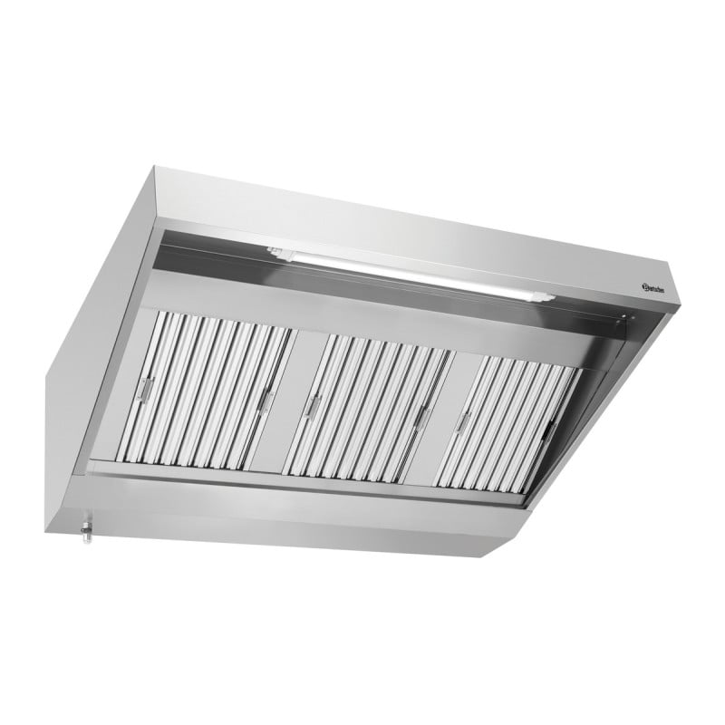 Cappa a Parete con Motore e Illuminazione - L 1500 x P 900 mm - Bartscher