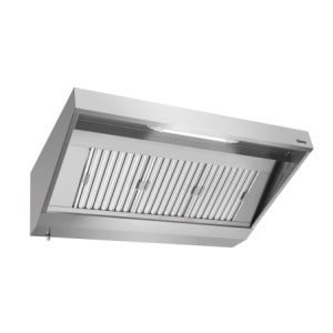 Cappa a Parete con Motore e Illuminazione - L 1600 x P 900 mm - Bartscher