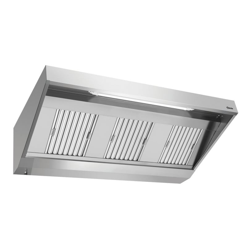 Cappa a Parete con Motore e Illuminazione - L 1800 x P 900 mm - Bartscher Cappa a Parete con Motore e Illuminazione - L 1800 x P 900 mm - Bartscher