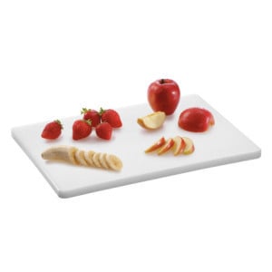 Cutting Board 400 x 300 mm - White - 15 mm Thickness - Bartscher