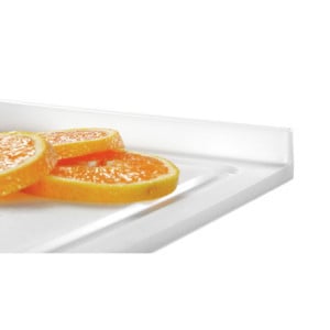 Cutting Board 415 x 300 mm - White - 10 mm Thickness - Bartscher