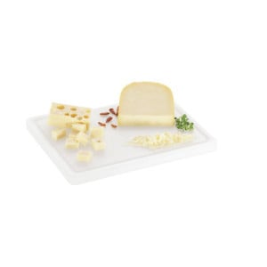 Cutting Board 325 x 265 mm - White - 20 mm Thickness - Bartscher