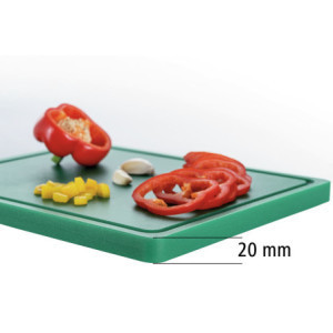 Tagliere 325 x 265 mm - Verde - 20 mm di Spessore - Bartscher