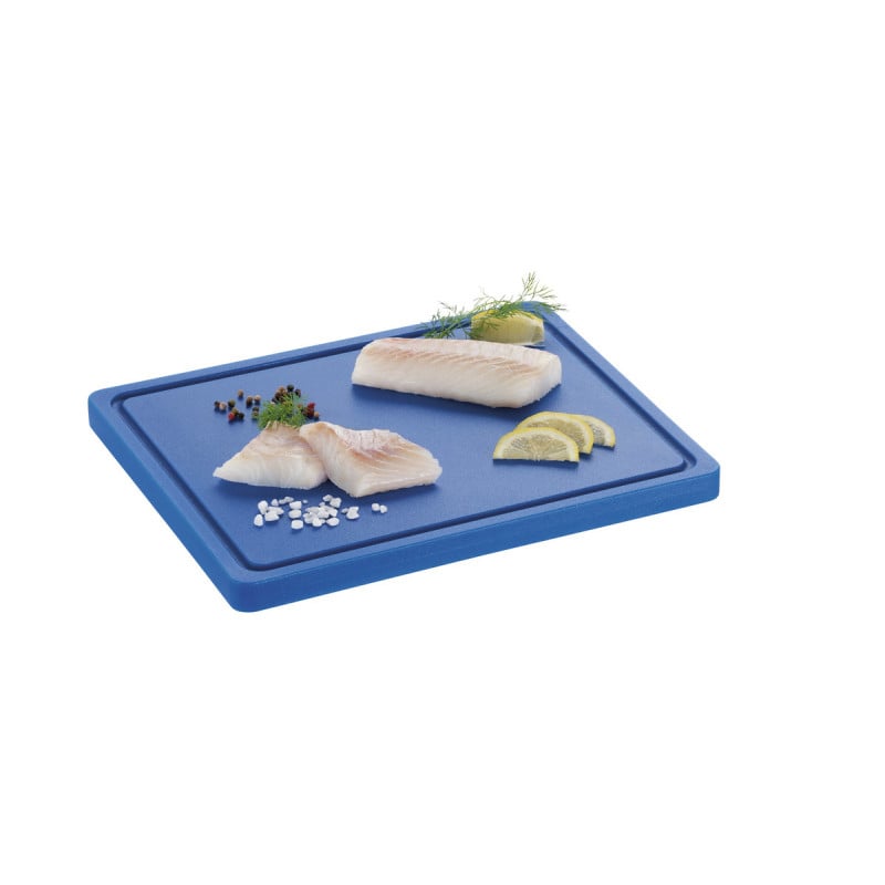 Cutting Board 325 x 265 mm - Blue - 20 mm Thickness - Bartscher Cutting Board 325 x 265 mm - Blue - 20 mm Thickness - Bartscher