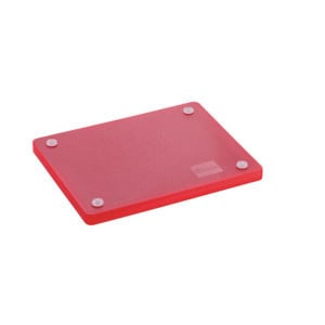 Cutting Board 325 x 265 mm - Red - 20 mm Thickness - Bartscher