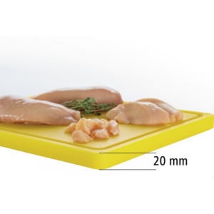 Cutting Board 325 x 265 mm - Yellow - 20 mm Thickness - Bartscher