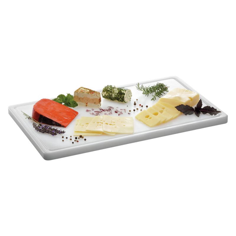 Tagliere 530 x 325 mm - Bianco - 20 mm di Spessore - Bartscher Tagliere 530 x 325 mm - Bianco - 20 mm di Spessore - Bartscher