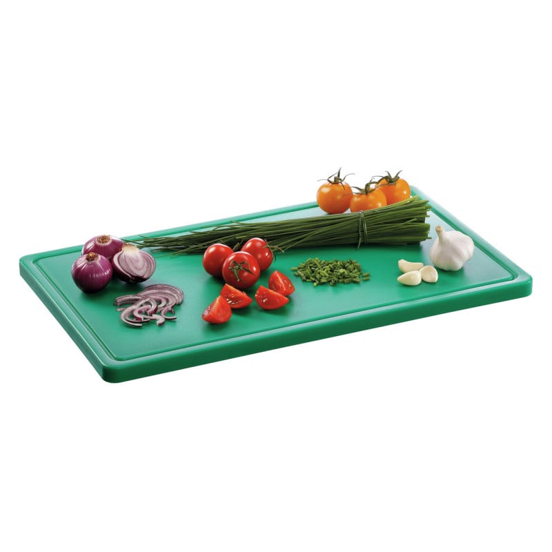Cutting Board 530 x 325 mm - Green - 20 mm Thickness - Bartscher Cutting Board 530 x 325 mm - Green - 20 mm Thickness - Bartscher