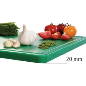 Planche à Découper 530 x 325 mm - Verte - 20 mm d'Epaisseur - Bartscher