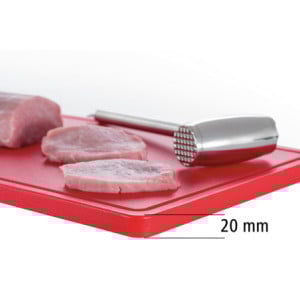 Cutting Board 530 x 325 mm - Red - 20 mm Thickness - Bartscher