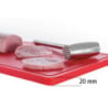 Cutting Board 530 x 325 mm - Red - 20 mm Thickness - Bartscher
