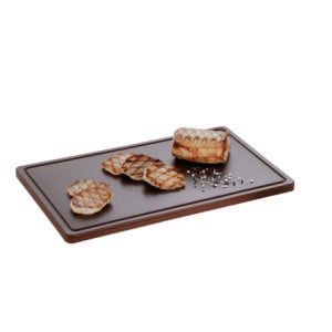 Cutting Board 530 x 325 mm - Brown - 20 mm Thickness - Bartscher