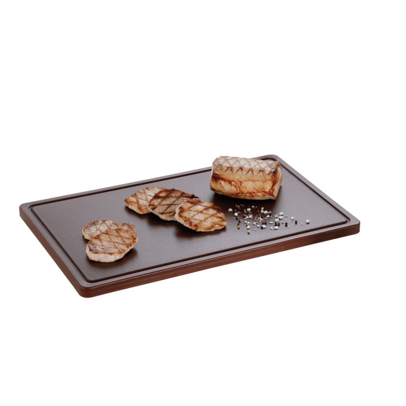 Planche à Découper 530 x 325 mm - Marron - 20 mm d'Epaisseur - Bartscher Planche à Découper 530 x 325 mm - Marron - 20 mm d'Epaisseur - Bartscher