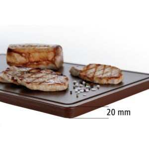 Planche à Découper 530 x 325 mm - Marron - 20 mm d'Epaisseur - Bartscher