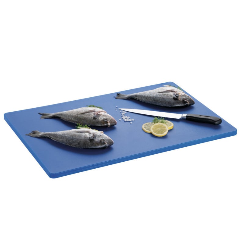 Cutting Board 600 x 400 mm - Blue - 16 mm Thickness - Bartscher Cutting Board 600 x 400 mm - Blue - 16 mm Thickness - Bartscher