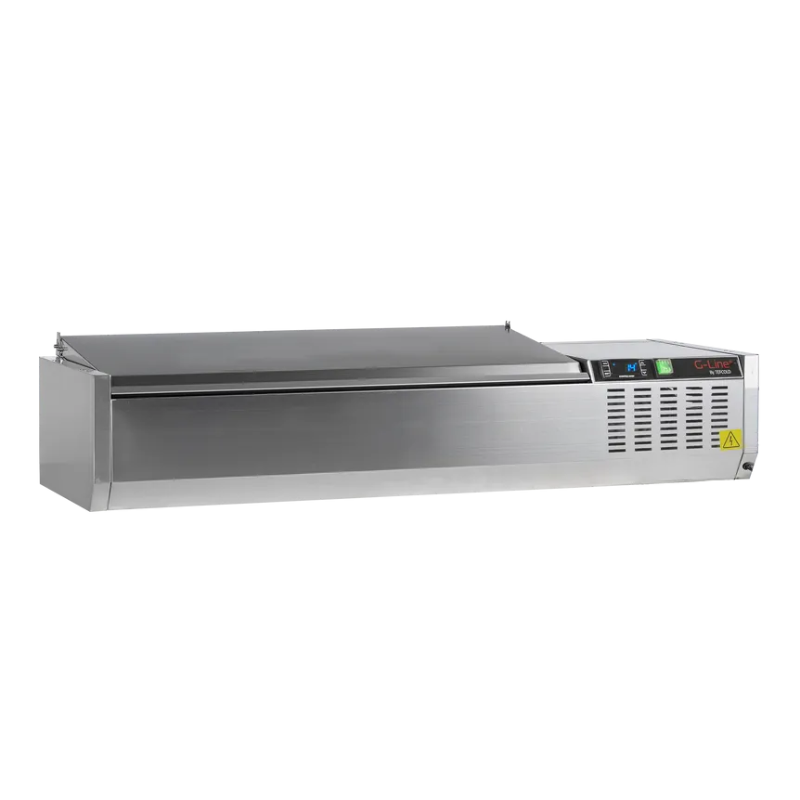 Saladette da appoggio coperchio inox - Statica - 5 GN 1/4 - TEFCOLD Saladette da appoggio coperchio inox - Statica - 5 GN 1/4 - TEFCOLD
