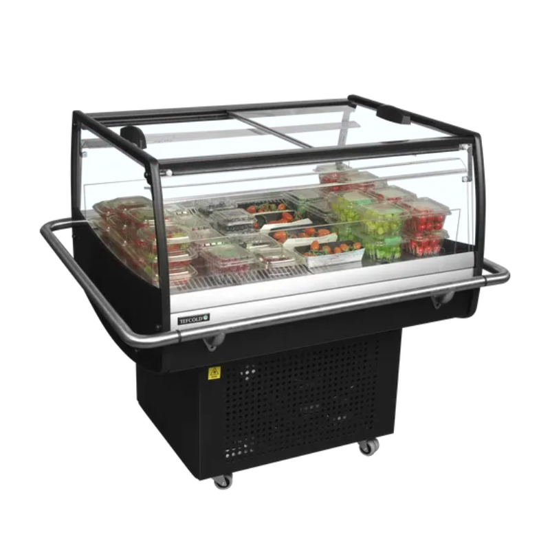 Frigorifero con Coperchio Scorrevole Vetrato Piatto - 105 L - TEFCOLD Frigorifero con Coperchio Scorrevole Vetrato Piatto - 105 L - TEFCOLD