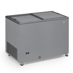 Congelatore a Pozzetto Professionale Inox e Coperchio Opaco - 300 L