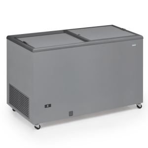 Congelatore a Pozzetto Professionale Inox con Coperchio Opaco - 400 L