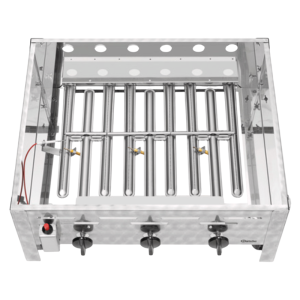 Grill Combinato a Gas - 3 Bruciatori