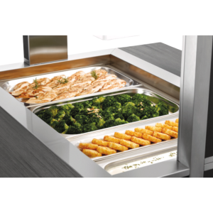 Carrello Buffet Caldo - 3 x GN 1/1