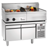 Tavolo Refrigerato Positivo 2 Porte GN 1/1 con Sottobase