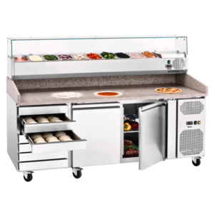 Saladette Refrigerata da Appoggio - 10 x GN 1/4