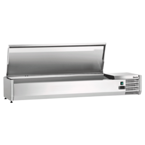 Saladette Refrigerata da Appoggio Inox - 5 x GN 1/3 + 1 x GN 1/2