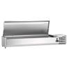 Saladette Refrigerata da Appoggio Inox - 5 x GN 1/3 + 1 x GN 1/2