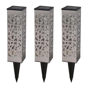 Palo Solare Organico Inox - Set di 3 - Lumisky