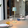 Lampada da Tavolo Touch LED Kelly Olive con Piatto di Ricarica - Set di 6 - Lumisky