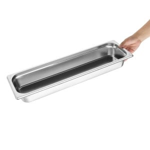 Vassoio Inox GN 2/4 - 65 mm - Gastronoble