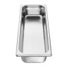 Vassoio Inox GN 2/4 - 65 mm - Gastronoble