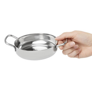 Piatto in Acciaio Inox Presentazione Tavola 125 mm - Gastronoble