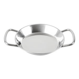 Mini Piatto per Paella in Acciaio Inox 120mm - Gastronoble