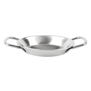 Mini Piatto per Paella in Acciaio Inox 120mm - Gastronoble