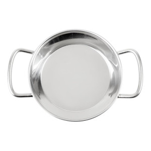 Mini Piatto per Paella in Acciaio Inox 120mm - Gastronoble