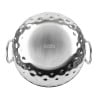 Piatto Kadai Martellato in Acciaio Inox Presentazione Tavolo 150 mm - Gastronoble