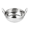 Piatto Kadai Martellato in Acciaio Inox Presentazione da Tavola 170 mm - Gastronoble