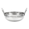 Piatto Kadai Martellato in Acciaio Inox Presentazione da Tavola 170 mm - Gastronoble