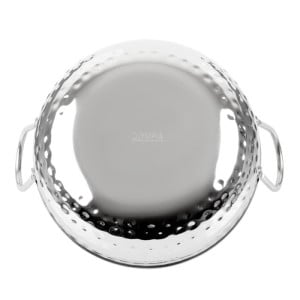 Piatto Kadai Martellato in Acciaio Inox Presentazione Tavolo 200 mm - Gastronoble