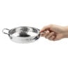 Piatto in Acciaio Inox Martellato Presentazione Tavola 150mm - Gastronoble